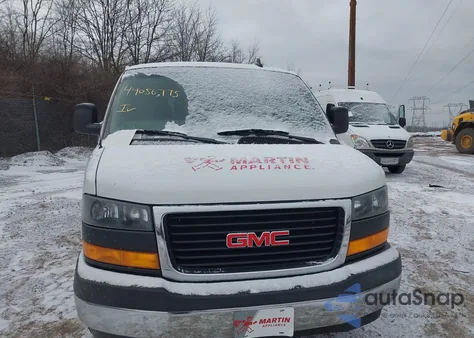 2019 GMC Savana 2500 Work Van z USA, uszkodzony, nr VIN 1GTW7AFG7K1340288